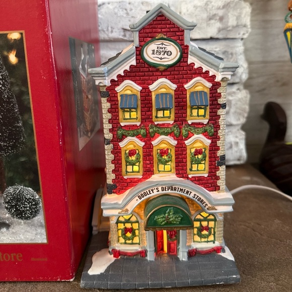 St. Nicolas Square Holiday Village Light-Up Department Store Decoration - Picture 1 of 9